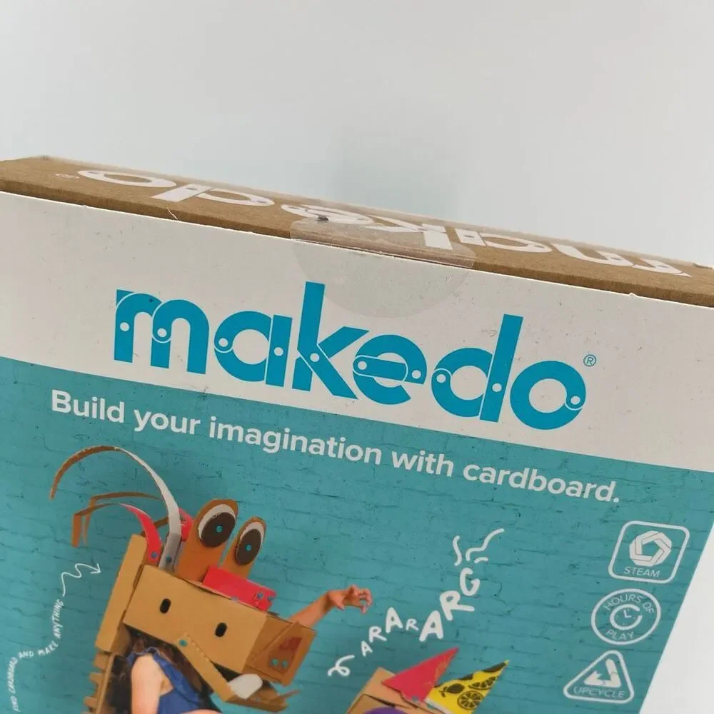 Makedo Explore 50-Piece Cardboard Construction Tool Set Kids STEM Toy NIB